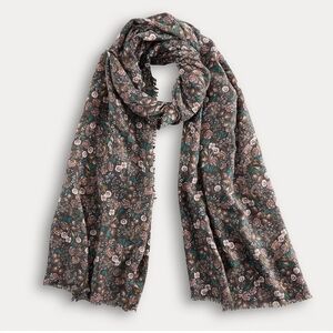 Lauren Conrad Floral Scarf One Size
